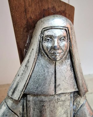 Escultura en estaño de la Beata María Ana Mogàs