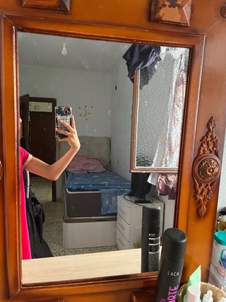 Escritorio tocador con espejo cajones y silla 130€
