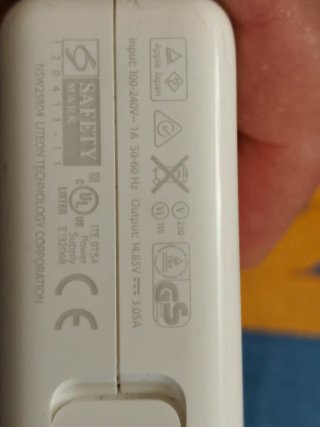 Adaptador Corriente Apple 85W MagSafe 2