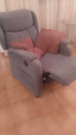 Sillón Eléctrico Reclinable Gris