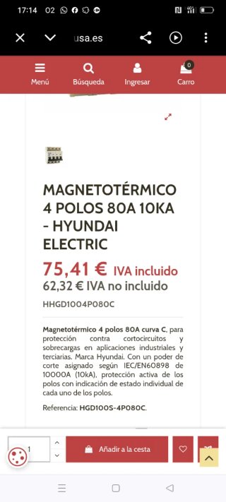 Magnetotérmico Hyundai HGD 63M