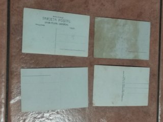Colección 4 Postales Vintage