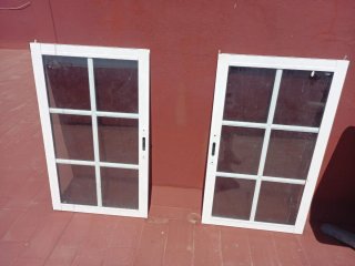 Ventana aluminio con persiana y mosquitera