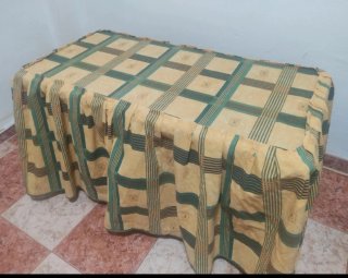 Funda para baúl a cuadros