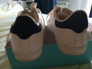 Scarpe donna sneakers con brillantini