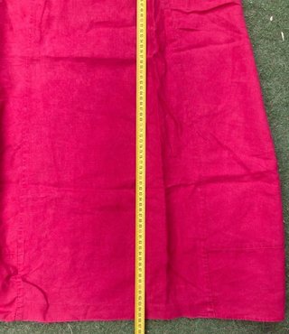 Abito estivo rosso lampone in lino