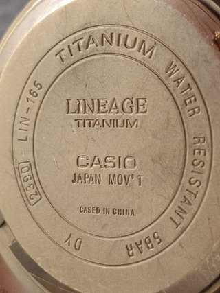 Reloj Casio Lineage Titanium LIN-165