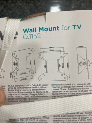 Soporte pared TV One For All