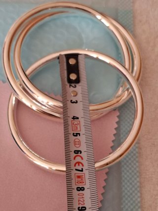 Pulsera 3 aros entrelazados
