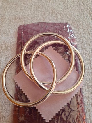 Pulsera 3 aros entrelazados