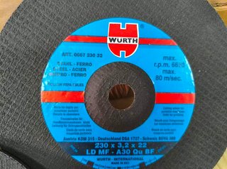 Discos de corte CODOFLEX y WURTH 230/180/125/115