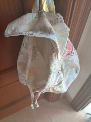 Mochila mediana, hecha a mano