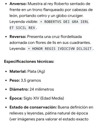 Moneda Medieval Plata escucho oferta