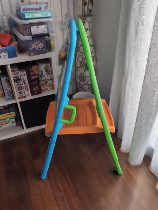 Pizarra infantil verde y azul