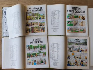 Lote 4 libros de Tintin