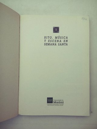 Libro Rito Música y Escena en Semana Santa