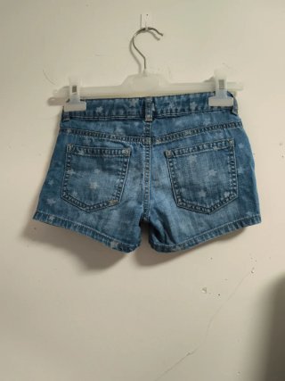 Pantalón corto vaquero niña estrellas