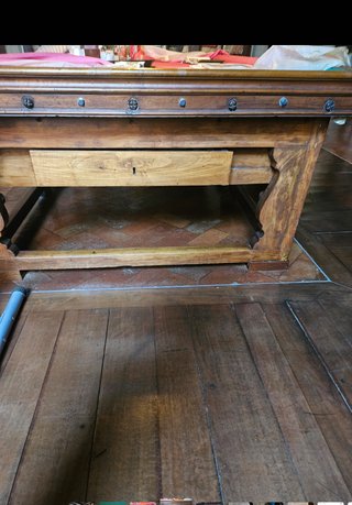 Biliardo antico piano in legno