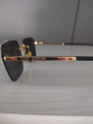 Gafas de Sol Louis Vuitton Negro/Dorado