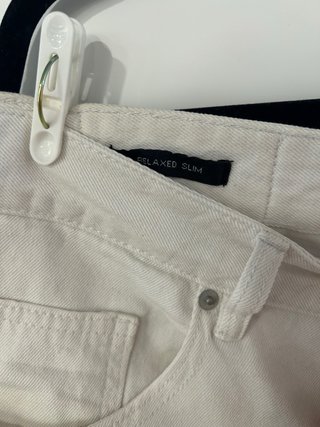 Bermudas vaqueras blancas