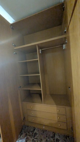 Armario ropero 4 puertas roble 112x240 con altillo