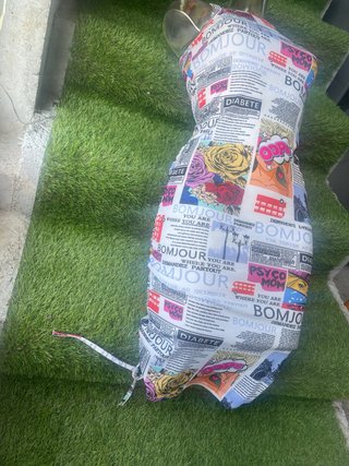 Vestido estampado Bonjour talla única