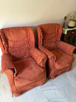 2 Sillones Terracota Tapizados