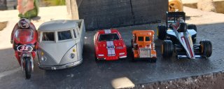 Lote 5 coches de juguete