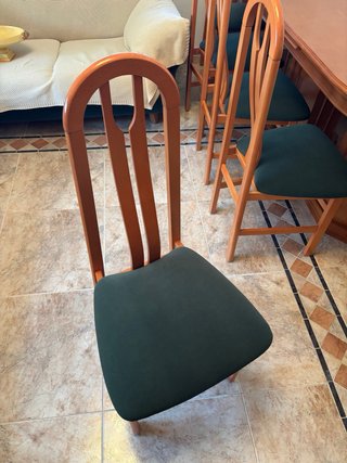Mesa Comedor Extensible + 6 Sillas Madera