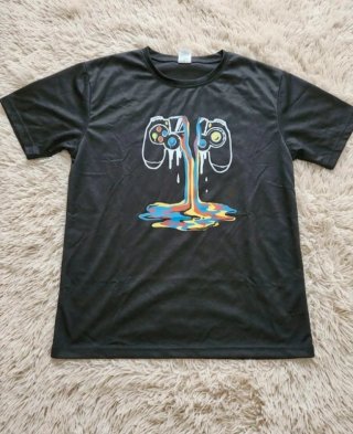 Camiseta gamer negra talla S