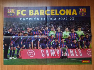 Póster FC Barcelona Campeón Liga 2022-23