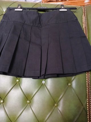 Falda Zara negra plisada Talla 36