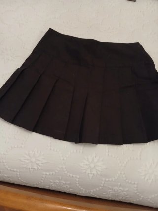 Falda Zara negra plisada Talla 36