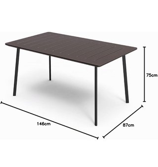 Mesa de Comedor Exterior metalea