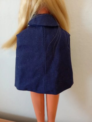 Mantellina Barbie blu e open toe bianche #991