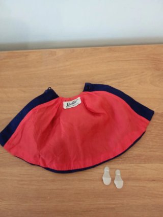 Mantellina Barbie blu e open toe bianche #991