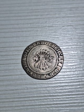 Moneda 1/2 Real Reyes Católicos Ceca Burgos