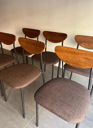 Mesa comedor industrial y 6 sillas