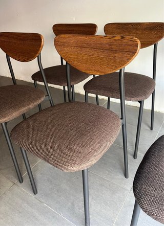 Mesa comedor industrial y 6 sillas