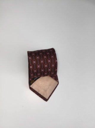 Corbata Celine Paris Vintage Monograma MacadamSeda