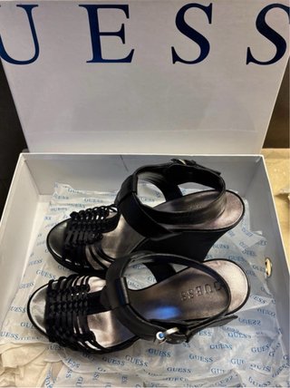 Guess Zapatos de Fiesta Tacón Cuña Negro