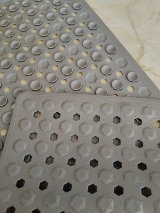 Alfombra Antideslizante Bañera Gris Goma . Caucho