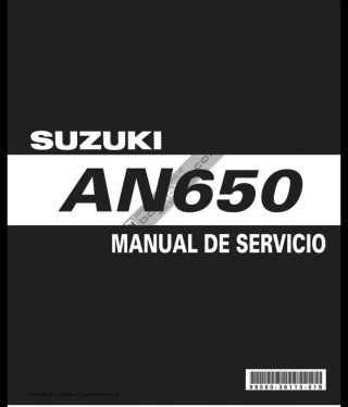 Manual Taller Suzuki AN650 Burgman