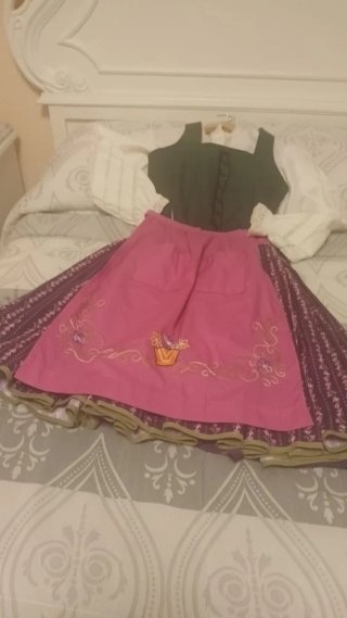 Traje Baturra Niña Hecho a Mano talla 6-7