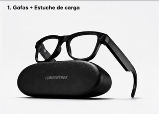 Gafas Inteligentes Cámara + Estuche Carga