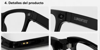 Gafas Inteligentes Cámara + Estuche Carga