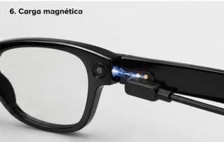 Gafas Inteligentes Cámara + Estuche Carga