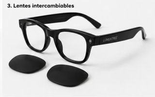 Gafas Inteligentes Cámara + Estuche Carga
