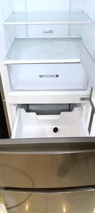 NEVERA COMBI HAIER CON CAJONES INOX NO FROST A++
