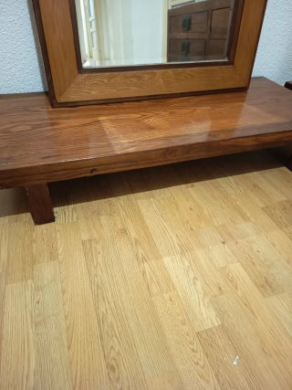 Gran Espejo 170 x 80 cm madera maciza teca + base